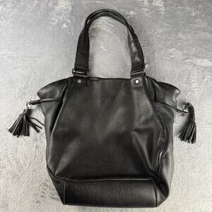 Bree Women’s Black Leather Bag Purse‎ Satchel Boho Grunge